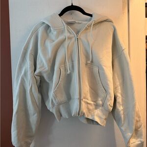 Aritzia TNA  Zip-Up Sweatfleece Hoodie